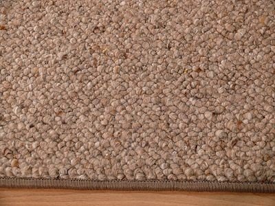 Natur Wolle Teppich Berber Malta Braun in 24 Größen, Größe:300×300 cm - 5