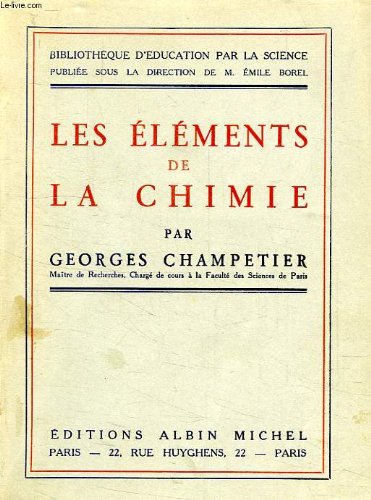 Download Les elements de la chimie