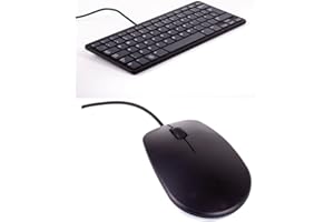 RASPBERRY PI FOUNDATION offizielle Raspberry Pi Maus + Tastatur, DE-Layout, inkl. 3 Port USB Hub, schwarz/grau