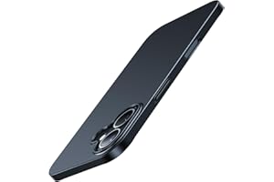 TORRAS 2025 Neu Meister der Dünnheit für iPhone 16 Hülle Rundumschutz Exzellente Samtiger Griff [ Wie das Original] Handyhülle iPhone 16 Schutzhülle Slim iPhone 16 Case Schwarz