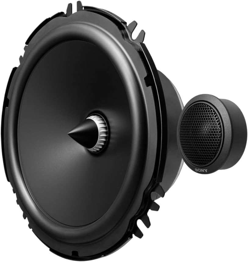Sony Car Speaker XS-162GS 16 cm (6.3 inch) 2-Way Component Speakers (Black), Peak Power - 350W, RMS Power - 60W