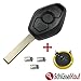 Produktbild BMW Autoschlüssel E39 E46 E53 E60 E65 X5 + 1x LIR2025 Batterie + 3x Mikrotaster Neu