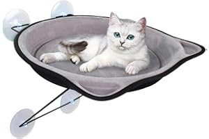 Kaxich Katzen Fensterplätze, Fenster Katzenbett Fensterplatz mit Saugnapf Katzen Hängematte bis zu 15kg