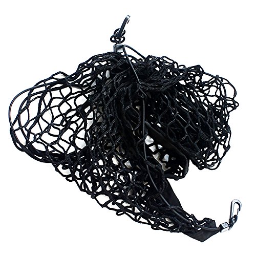 Tinksky Elastischer Nylon Gepäcknetz Kofferraum Inhaber Speicher Organizer – 90 * 30CM (Schwarz) - 6