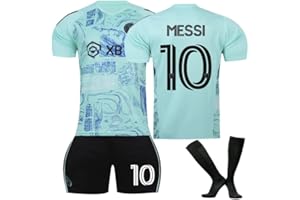 GENERIC Inter Miami Messi Kit #10 Football Kit for Kids and Men Home match Football Jersey Tracksuit Shirts Shorts and Socks Set