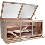 Großer Hamsterkäfig Mäusekäfig Nagerkäfig Rattenkäfig, ca. 115x60x58cm, Holz
