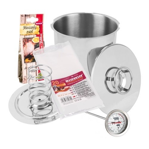DRUCK SCHINKENKOCHER 3kg SCHINKENPRESSE PASTETENKOCHER THERMOMETER SET 313130