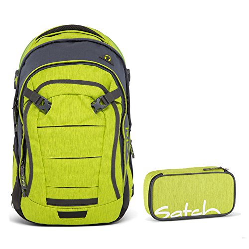 Preisvergleich Produktbild Satch Match Ginger Lime 2-tlg. Set Schulrucksack + Schlamperbox
