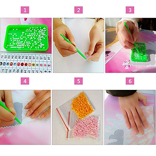 Jingxu 5D DIY Strass Bilder Kreuzstich Wandbilder Mit Diamant Stickerei Baum Muster Vier Saison 30*30cm für Haus Dekor - 7