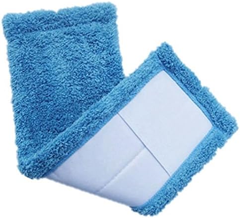 Mop Cloth Head,ALISIAM Velvet Refill Household Dust Mop Head Replacement--40*12CM--Strong Adsorption--Home Cleaning Pad Coral Mop Head (Blue)