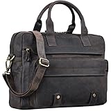business taschen herren günstig Abmessungen (BxHxT) : ca. 40 x 32 x 12 cm | Modell: Leander | Material: echtes Rinds Leder | Gewicht: 1200 Gramm | Hersteller: STILORD | Kompatibilität: Für 15,6 Zoll Laptops und MacBooks