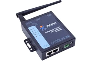 BGNING USR -W630 Convertidor industrial serie a WiFi y Ethernet soporta 2 puertos Ethernet, adaptador Modbus RTU DC y fuente de alimentación terminal 5-36 V