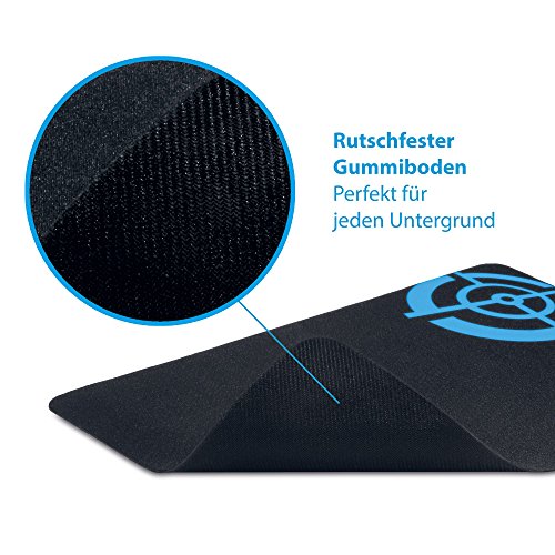 ProSquad Gaming Mauspad Slim – Professional Speed-Pad – rutschfest und präzise – 25x35cm – schwarz - 4