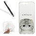 Produktbild Silikon Hülle für Huawei P10 Plus,Cover für Huawei P10 Plus HandyHülle,Leeook Kratzfeste Scratch-Resistant Hülle TPU Case Schutzhülle Silikon Crystal Kirstall Clear Case Durchsichtig Lustig Weiß Katze Malerei Muster Transparent Weichem Silikon Schutzhülle Handy Gürtel Tasche Schutzhülle Hülle Case Cover Abdeckung Etui TPU Bumper Schale für Huawei P10 Plus + 1 x Schwarz Eingabestift-Weiß Katze