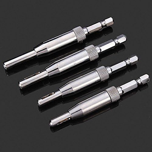 '4 Piece HSS Drill Bit Set Hinge Hardware and Self Entrierender Self Centring Drill Bit Set Hinge Drill Bits for Cabinet 5/64 7/64 9/64 11/64 "