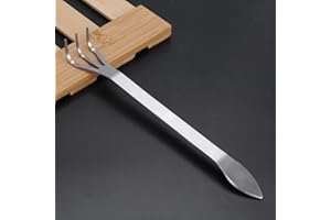 MLMLH Bonsai Rake-Root Rake acero inoxidable de 3 espigas aflojar el suelo Herramientas de plantas bonsai árbol bonsai con Mango ergonómico