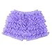Wennikids Baby Girl Kids Chiffon Ruffle Shorts Petti Short Pants 1-9t -  Purple - 