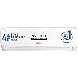 Voltas 1 Ton 3 Star, Inverter Split AC(Copper, 4-in-1 Adjustable Mode, Anti-dust Filter, 2023 Model, 123V Vectra Elegant, Whi