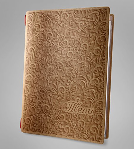 I Love Menu COGO3DM Portamenu Custom Corintio A5, 2 Fundas Elásticas Eco Natural Esp. 0.6 Mm