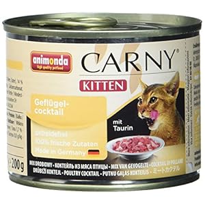 Animonda Gato Forro Carny Kitten Aves de cóctel, 6 Unidades (6 x 200 g)
