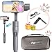 Price comparison product image Feiyu Vimble 2( with Mini Tripod) 3-Axis Handheld Gimbal Stabilizer with Self-adaptation Control Telescopic Selfie Stick for iPhone 8 7 7 Plus 6 6s Samsung S7/S7 and Other Similar Smartphone-Grey