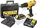 Price comparison product image Dewalt 18v XR Cordless Lithium Combi Drill & Driver, With Hammer Action Facility Complete With Lithium Battery, Fast Charger, Canvas Carry Bag & 100 Piece Screwdriver Bit Set