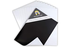 The Magnet Shop Magnetyczny papier fotograficzny – rozmiar A4 z matowym wykończeniem do drukarek domowych i biurowych, 10 sztuk