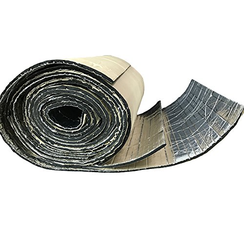 Mintice 2 rotolo veicolo auto insonorizzazione isolamento fonoassorbente chiuso Antirombo Antivibrante Fibra di vetro 10mm 50cm X 300cm