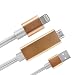 Produktbild Lightning Kabel, unterstützt IOS 11,0 6.6 ft HDMI zu HDMI, 1080p HDMI Video AV-Kabel Stecker Umwandlung gleichen atetion Bildschirm Gerät HDTV Adapter für iPhone 7/6/5 Serie, Pad Air/Mini/Pro, Pod Touch