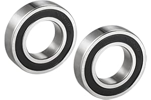 PATIKIL 6903-2RS 17mm x 30mm x 7mm Profonda Scanalatura Sfere Cuscinetti, 2pz Carbonio Acciaio per Potenza Trasmissione