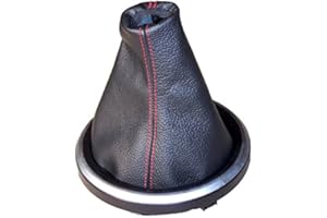 The Tuning-Shop Ltd Gear Gaiter Leather Red Embroidery