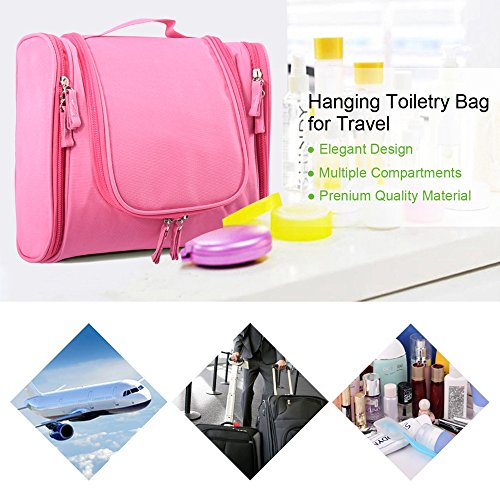 iRegro Wasserdicht Große multifunktionale Kulturtasche, Kosmetiktasche, Premium Kulturbeutel, Kulturbeutel Dusch-Tasche für Reisen, Pflegeprodukte, Makeup usw. - 7