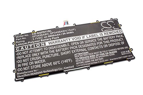 vhbw Li-Ion Akku 9000mAh (3.7V) für Netbook Pad Tab Tablet Google Nexus 10, N10 wie SP3496A8H, SP3496A8H(1S2P), HA32ARB.