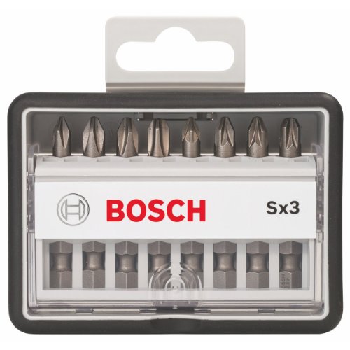 Bosch Pro 8tlg. Schrauberbit-Set Extra Hart für Phillips- und Pozidriv-Kreuzschlitzschrauben - 2