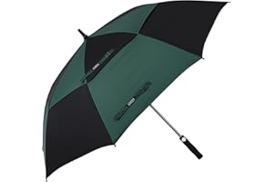 G4Free Paraguas de golf de 47/54/62/68 pulgadas, apertura automática, resistente al viento, doble toldo