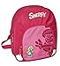 Produktbild großer Rucksack die Schlümpfe / Schlumpfine Kinder - mit 2 Fächern Kinderrucksack groß Kind Schlumpf für Mädchen z.B. für Kindergarten und Vorschule