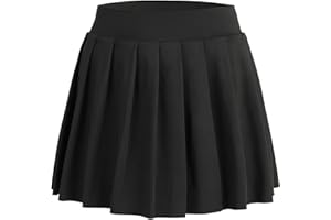 Bezioner Dziewczęca spódnica tenisowa o linii A plisowana spódnica z szortami kieszeń spódniczka do golfa lekkoatletycznego