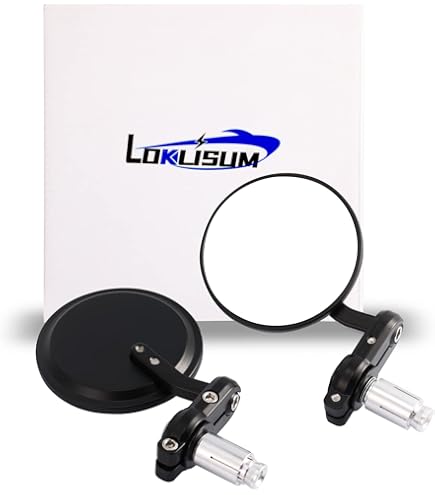 Rétroviseur Guidon Moto Rétroviseurs Moto CNC Aluminium - Verre