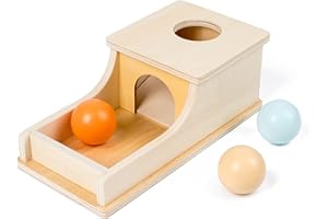 YAANI Montessori Spielzeug ab 1 Jahr, Baby Spielzeug 6 Monate, Montessori Spielzeug Baby, Spielzeug ab 2 Jahr, Montessori-Objektpermanenzbox