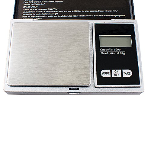 Denshine 100g x 0.01g Taschenwaage Digitalwaage Feinwaage Juwelierwaage Münzwaage Scale - 5