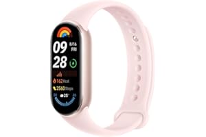 NK Xiaomi Smart Band 9 - Pulsera de Actividad, Autonomía de hasta 21 días, Pantalla AMOLED con tasa de refresco de 60 Hz, Sensor de Frecuencia Cardíaca, Rosa