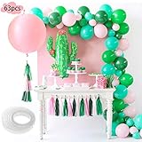 🌵【Fiesta memorable y especial】Te encantará esta dulce y suculenta fiesta de cactus. Los cactus con flores rosadas y verdes son adorables en tonos de verde brillante y rosa. ¡Esta es una celebración de aspecto fuerte!