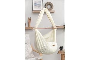 CARPETIA Hamac Aide à l’Endormissement pour Meilleur Sommeil Berceau Suspendu en Beige