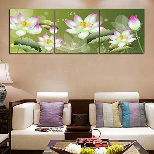 High - tech lotus art oil painting office building lotus art oil painting , 40*40*3