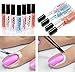Nail Art Peel Off Base Coat Liquid Gel Cream Tape Polish Palisade Ideal for Manicure Pedicure Keep Cuticle Fingers and Toes Always Clean When Painting Nails By ONE1X® (Blue)