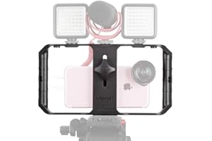 ULANZI U-Rig Pro Smartphone Video Rig Stabilizer Grip with Tripod Mount for Mobile Phone Filmmaker Universal for iPhone and Samsung, Black