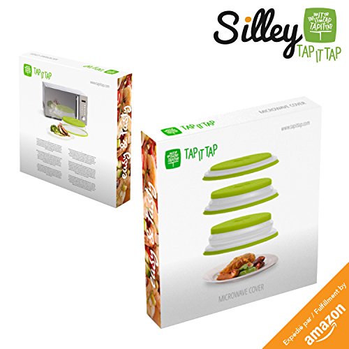 silley® Mikrowellenuhr, ausziehbar & # x2605; Deckel faltbar für Mikrowelle – minimaler Platzbedarf. – Spülmaschinenfest - 7