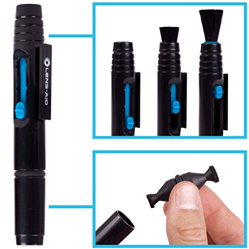 Doppel Reinigungsstift mit Pinsel und 2x Samt-Pad zur Reinigung von Objektiv, Linsen, Filter, Kamera, DSLR, Optik, Reinigungspinsel Lens-Aid Lens-Pen Doppel Reinigungsstift mit Pinsel und 2x Samt-Pad zur Reinigung von Objektiv, Linsen, Filter, Kamera, DSLR, Optik, Reinigungspinsel Lens-Aid Lens-Pen