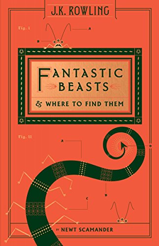Book's Cover ofFantastic Beasts and Where to Find Them Hogwarts Library Book Harry Potter Hardcover