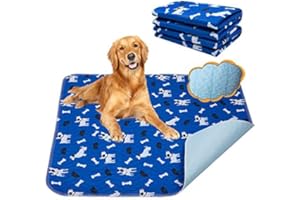 Yangbaga Lot de 2 Tapis Educateur Chien Ultra Absorbant 90 * 80CM, Alèse Lavable de Grande Taille pour Chien Chat, Tapis Apprentissage Antiderapant Economique Parfait pour Remplacer Alèses Jetable